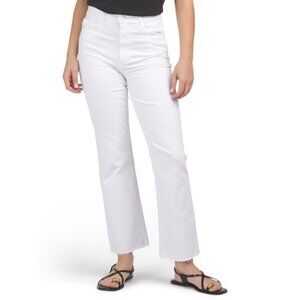 PAIGE Crisp White High Rise Courtney Seam Pants
